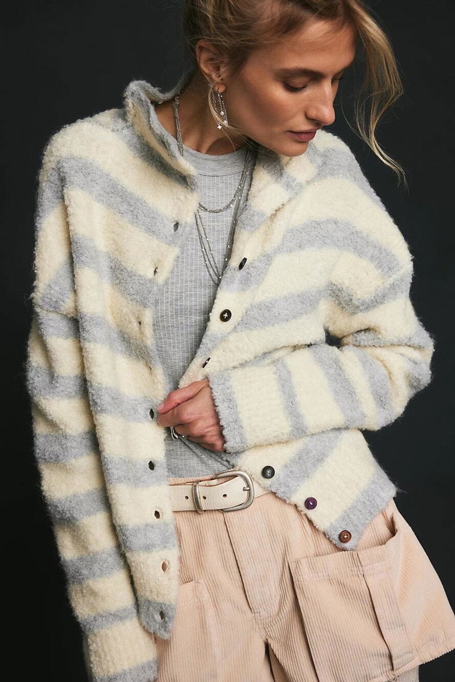 Free People Button Collection Cardigan, NWT, Size L